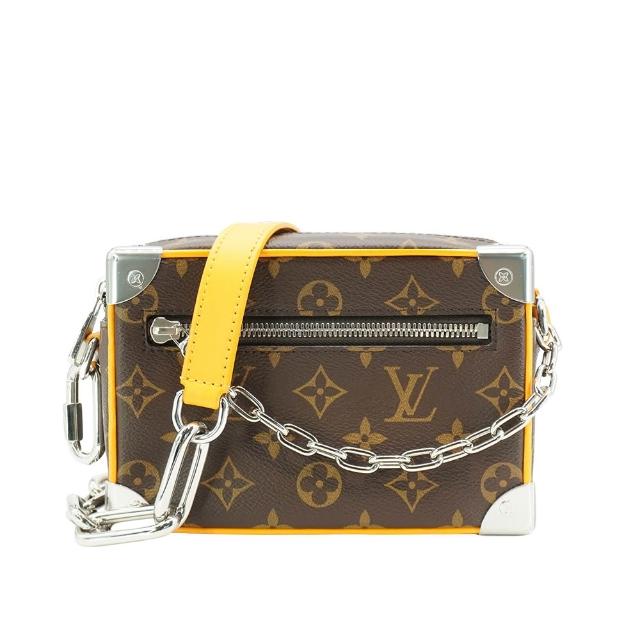 【Louis Vuitton 路易威登】展示品 Mini Soft Trunk 帆布印花拉鍊斜背包(M12767-咖)