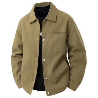 【紐約精品】限時搶購 美式工裝外套立領夾克薄外套秋冬商務簡約上衣大碼休閒男裝(時尚男外套2色n1lc81)