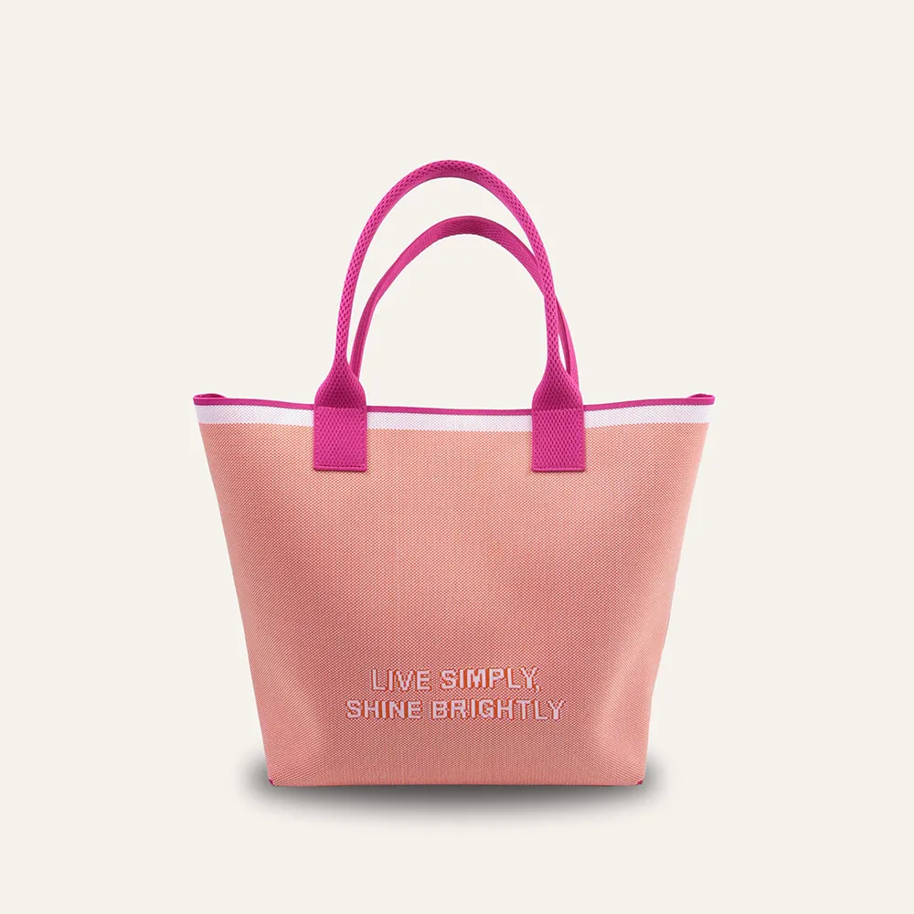 【Orbitz】撞色編織托特肩背包 S2416238*