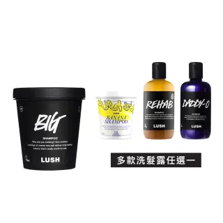 【LUSH 嵐舒】潔淨亮澤洗髮露 250g 多款任選1(Big/香蕉/Rehab水果特調/Daddy-O 矯色)
