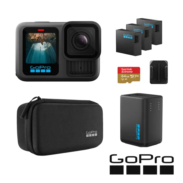 【GoPro】HERO 13 全能電量套組(公司貨)