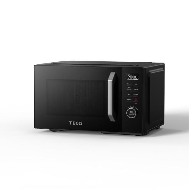 TECO東元 YM2302CBB 微波爐,黑色系設計,容量20-30公升,適閤家庭使用。外部尺寸高280 x 寬472 x 深417 mm,重量14.95kg,電壓110V/60Hz,輸出功率800W,消耗功率1300-1400W。配件包含說明書及烤盤,保固1年,BSMI許可字號R31303。中國製造,高效加熱,操作簡單,是您的廚房好夥伴。 TECO東元 YM2302CBB