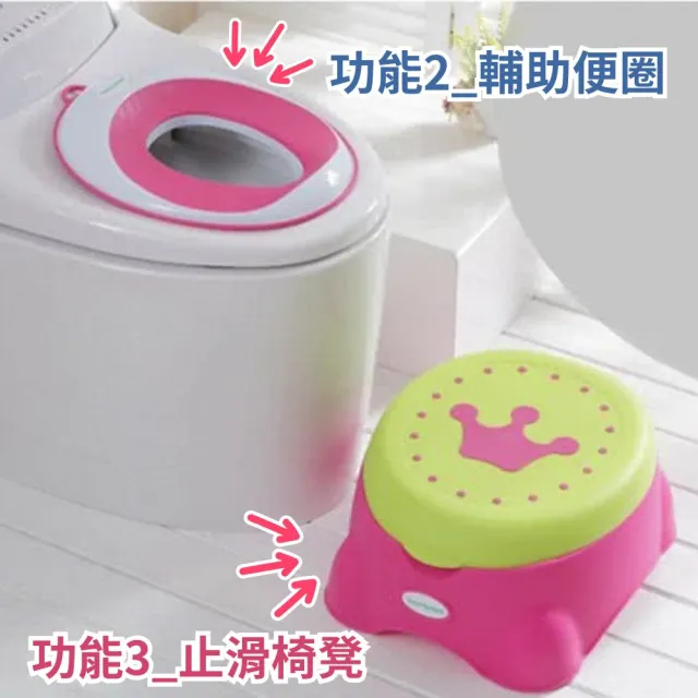 【babyhood】皇室寶寶學習便器(功能四合一/便器+輔助便圈+止滑凳+收納箱)