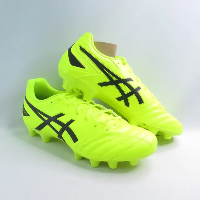 【asics 亞瑟士】DS LIGHT CLUB 男款 足球釘鞋 2E楦(1103A097750 亮黃x黑)