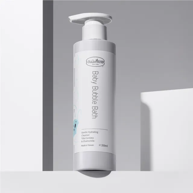 【Baan 貝恩】嬰兒寶貝禮盒(嬰兒泡泡香浴露+洗髮精+全效護膚膏+爽膚乳液)