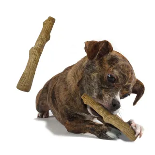 【Petstages】耐咬 史迪克 天然 木頭 風味 XS 幼犬 迷你犬 適用(狗玩具 潔牙 耐咬 寵物 玩具 安全 無毒)