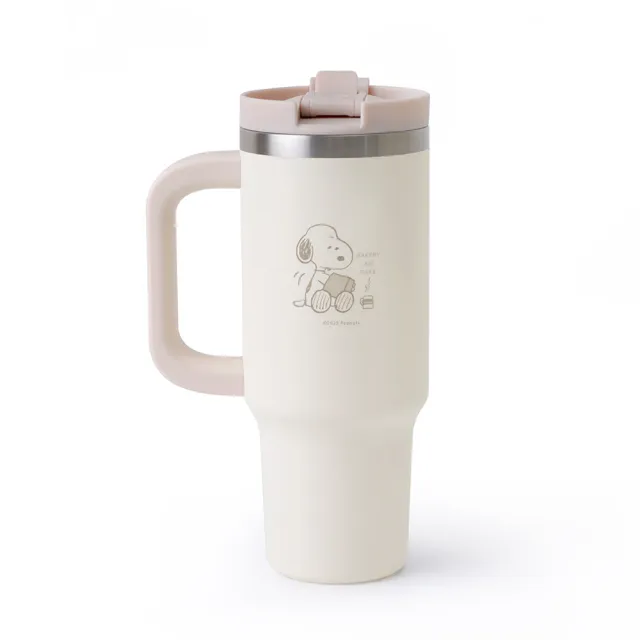 【Norns】雙飲手把保溫杯(蠟筆小新 Peanuts史努比 Snoopy 保冰保溫環保飲料杯 冰壩杯)
