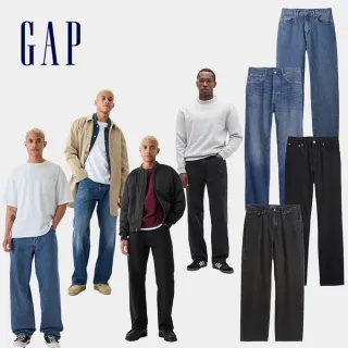 【GAP】男裝純棉寬鬆牛仔褲-多款任選(673715&455517&514101&793867)