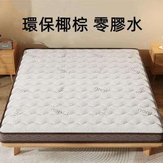 天然椰棕硬款 折疊 單人加大床墊100*200cm厚5cm(打地鋪 榻榻米 和式 租屋床墊)