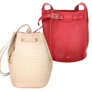 【CELINE】賽琳 小牛皮斜背 後背水桶包 - 2款可選(斜背包 後背包 水桶包)
