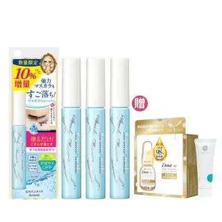 【KISSME 奇士美】花漾美姬一刷睫淨睫毛膏卸除液增量版 3入組(7.3ml x3)