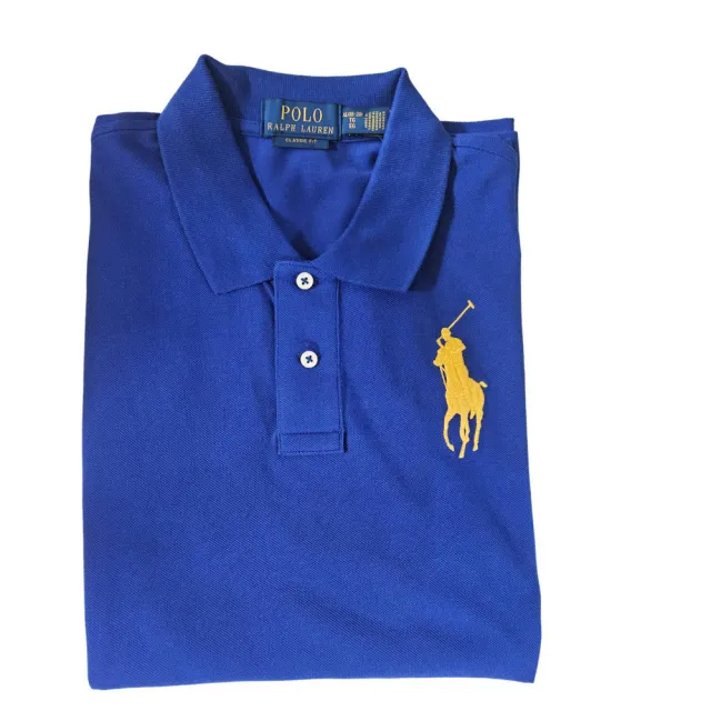 【RALPH LAUREN】polo RL 大童款刺繡大馬短袖POLO衫(贈原廠紙袋送禮)