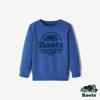 【Roots】Roots 小童-HERITAGE BEAVER 圓領上衣(午夜藍)