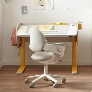 【iloom 怡倫家居】小鴨桌成長電動桌椅組(學習桌 學生書桌 學習成長桌 學習書桌 椅子 兒童椅 成長椅)