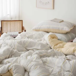 【DATTAMI】韓製莫代爾條境時光厚款雙人被(秋冬推薦/水洗四季被/韓國棉被/買一送一韓製洗被袋)