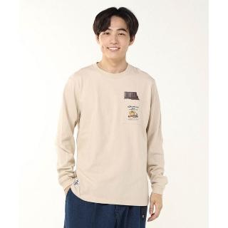 【CHUMS】CHUMS 休閒 Hot Chocolate Pocket Brushed L/S T-Shirt長袖上衣 米灰色 男(CH012659G057)