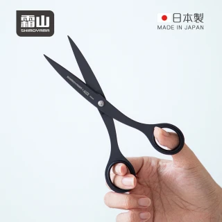 【SHIMOYAMA 霜山】ALLEX聯名日本製不沾膠剪刀-165mm(防黏剪刀/氟塗層剪刀/不鏽鋼黑刃剪刀)
