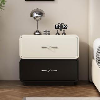 【XINGMU 興沐】實木烤漆床頭櫃 高階感儲物收納櫃(一物多用)