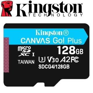 【Kingston 金士頓】128GB microSDXC TF UHS-I U3 V30 A2 記憶卡(SDCG4/128GB 平輸)