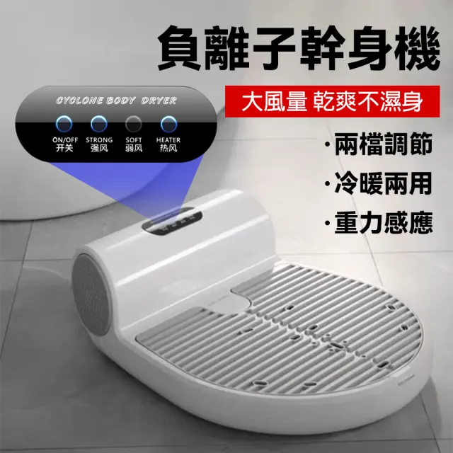 【EARISE 雅蘭仕】負離子幹身機 自動吹風機 家用身體吹幹機(幹腳烘乾器 冷暖兩用重力感應)