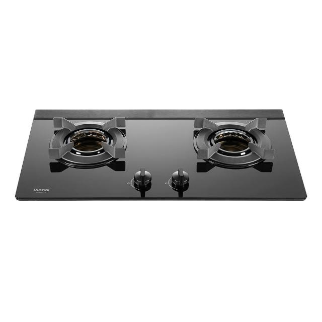 【林內】檯面式內焰玻璃雙口爐RB-N2611GB(原廠安裝)