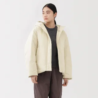 【MUJI 無印良品】女撥水加工羽絨外套(黑色/象牙白/灰棕)