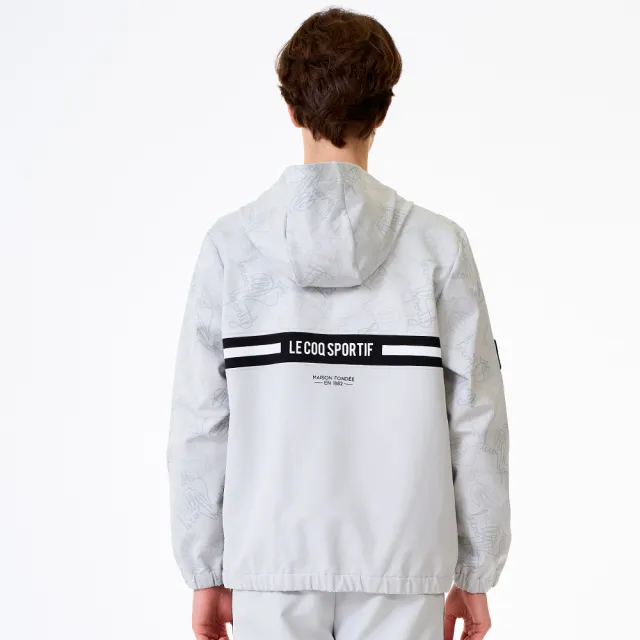 【LE COQ SPORTIF 公雞】防潑水防風連帽外套 男女款 3色 LWW61661_LWW62661