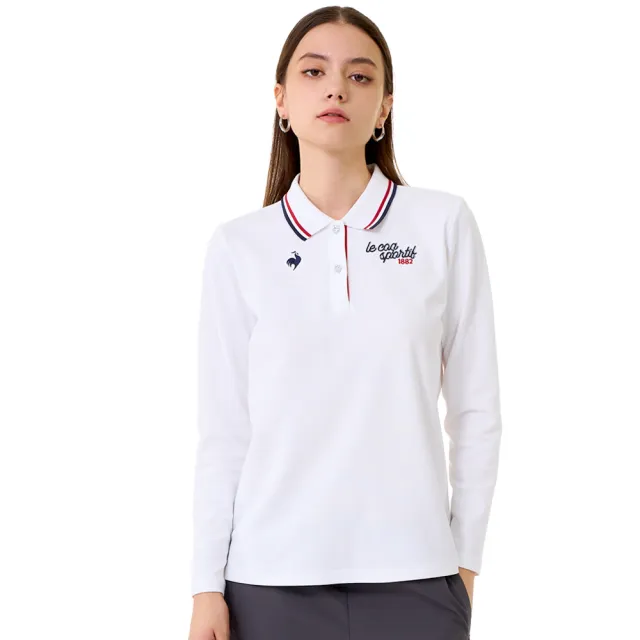 【LE COQ SPORTIF 公雞】吸濕排汗長袖POLO衫 男女款 5色 LWW21042_LWW22042