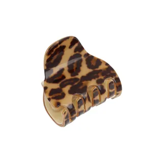 【L. ERICKSON 官方旗艦】簡約半月型小抓夾〈豹紋/象牙白〉