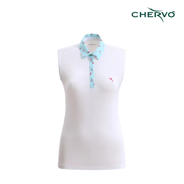 【CHERVO】AVIGNON - POLO 女士 無袖POLO衫 白色(A1171-A03)