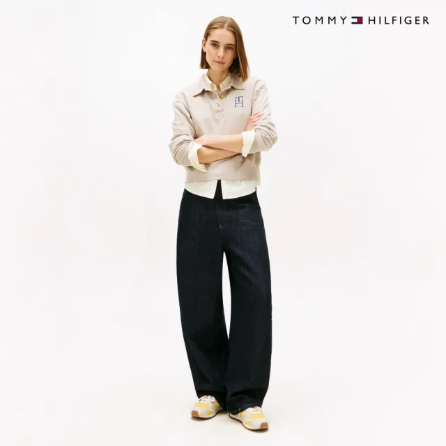 【TOMMY HILFIGER】官方旗艦館Varsity Polo衛衣_裸色