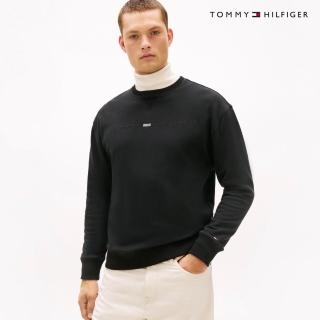 【TOMMY HILFIGER】官方旗艦館刺繡Logo衛衣 黑色