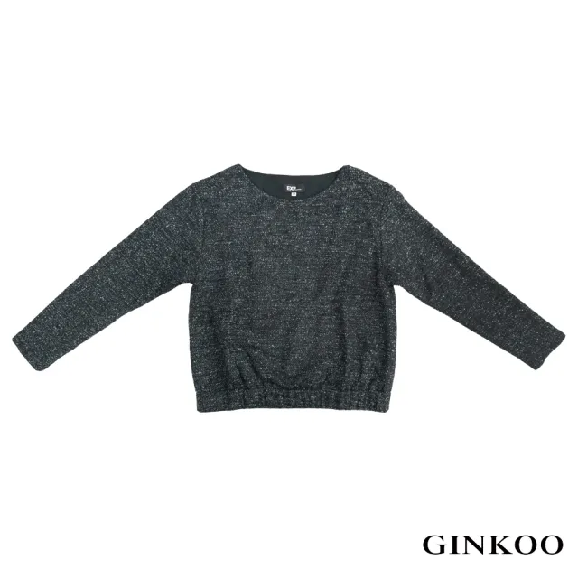 【GINKOO 俊克】羊毛混紗縮口上衣