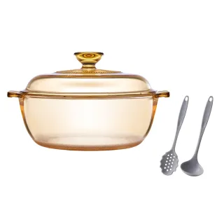 【CorelleBrands 康寧餐具】Visions 2L晶寶透明鍋/湯鍋(加碼贈麵杓、湯杓)