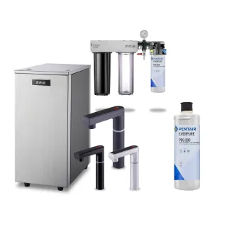 【愛惠浦】雙溫櫥下型 HS288T PLUS觸控熱飲機+PURVIVE Trio-PBS200三道式生飲淨水器(前置樹脂+PP)