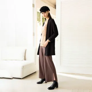 【GINKOO 俊克】羊毛落肩長版大衣