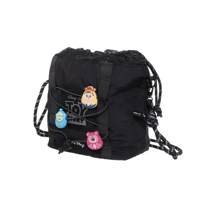 【PARTAKE】雙11 DISNEY玩具總動員-福倒翁束口水桶包-黑 PTD25-G9-61BK
