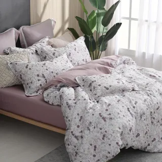 【HOYACASA  禾雅寢具】抗菌天絲兩用被床包組雙人-史努比聯名系列-花境樂園-(60支/300織)