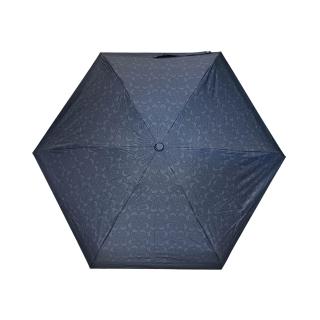 【COACH】C LOGO印花輕量攜帶型晴雨傘(夏佈雷藍C)