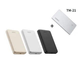 【AUKEY】APPLE專用輕薄追蹤定位組★PB-MS08 10000mAh Qi2 磁吸超薄行動電源