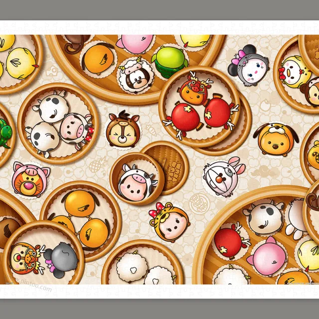 【Pintoo】迪士尼 - Tsum Tsum - 生肖包子 - 拼圖1000片