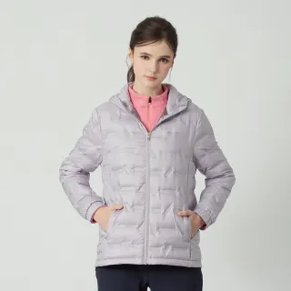 【pierre cardin 皮爾卡登】休閒服飾 女款 85%高含絨 保暖連帽羽絨外套-淺紫色(6255771-23)