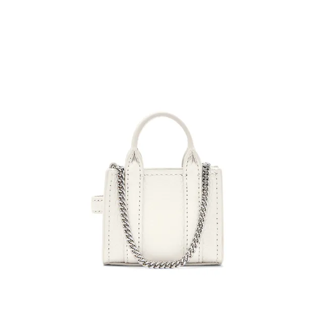 【MARC JACOBS】本季精選 MJ 棉花白迷你托特鍊包