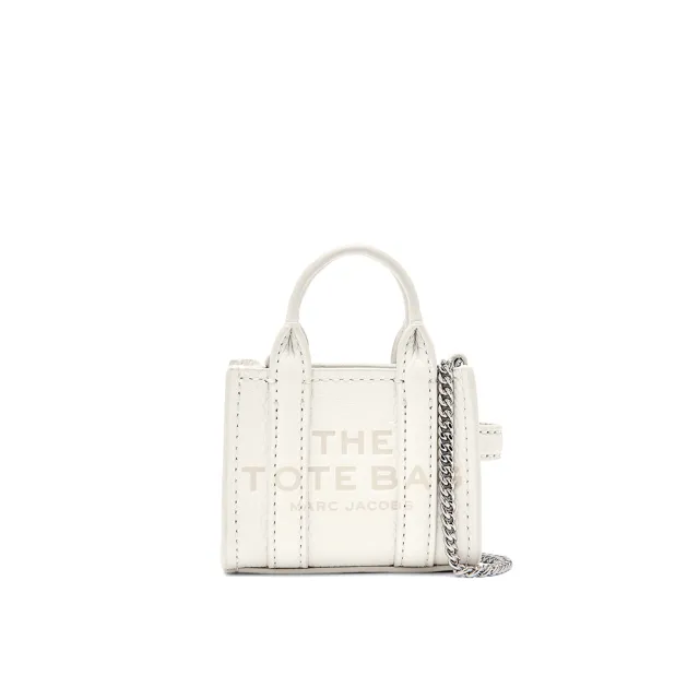 【MARC JACOBS】本季精選 MJ 棉花白迷你托特鍊包