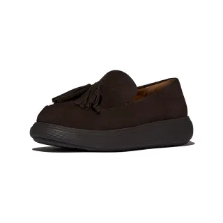 【FitFlop】iQ-COMFF 流蘇麂皮樂福鞋-女(巧克力棕色)