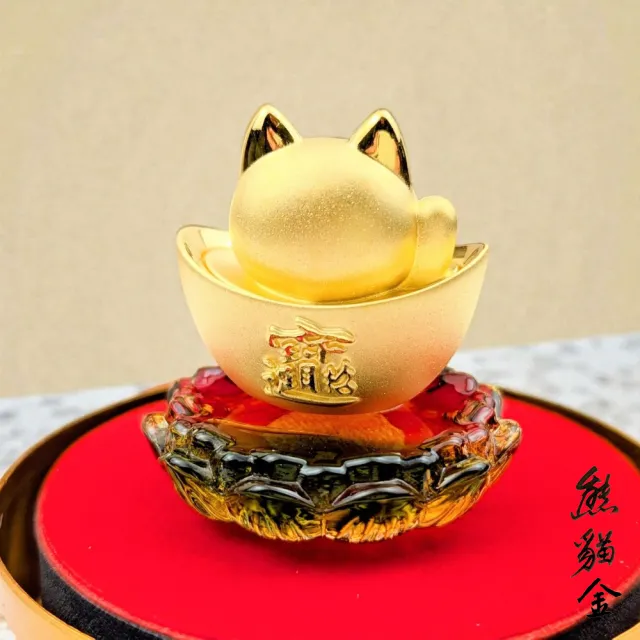 黃金擺飾財源滾滾招財貓1.58錢(黃金擺飾)