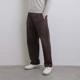 【GIORDANO 佐丹奴】男裝彈力內刷毛長褲 Two Mile Wear系列(45 深咖棕)