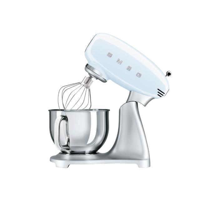 【SMEG】義大利復古美學攪拌機-粉藍色(SMF02PBUS 公司貨)