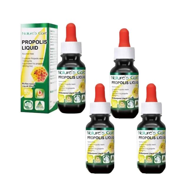 【Natures Care】蜂膠精華液(4入組  25ml/瓶)