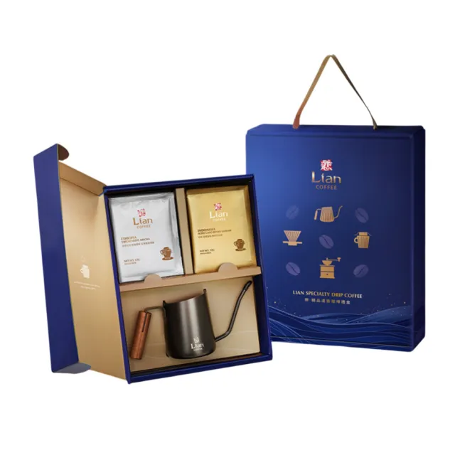【戀】精品濾掛咖啡&手沖壺禮盒(12gx12入; 325mlx1個  送禮 伴手禮)